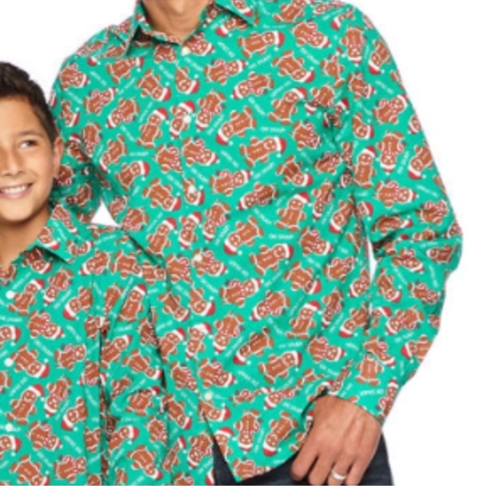 North Pole Men’s Christmas Ginger Shirt Size Small